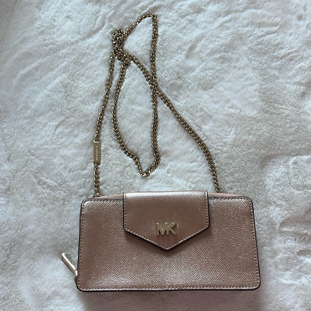 rose gold MK crossbody